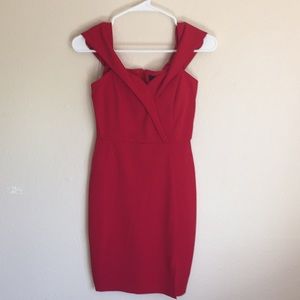 Red cocktail dress